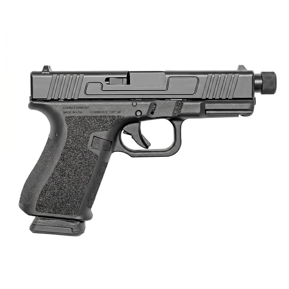 Combat Armory CA19 Handgun 9MM Luger 15RD Magazine 4.49" Threaded Barrel Black with Standard Sights