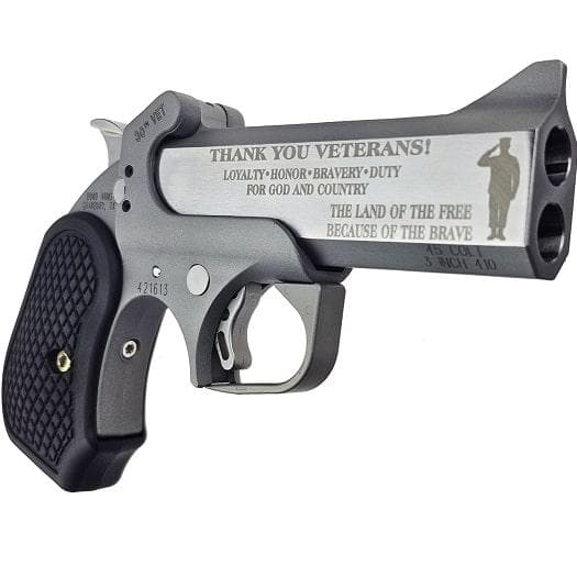 Bond Arms Limited Edition 30TH Anniversary Vet Handgun .45 Colt /410GA 2RD Capacity 4.25" Barrel W/Resin Grips
