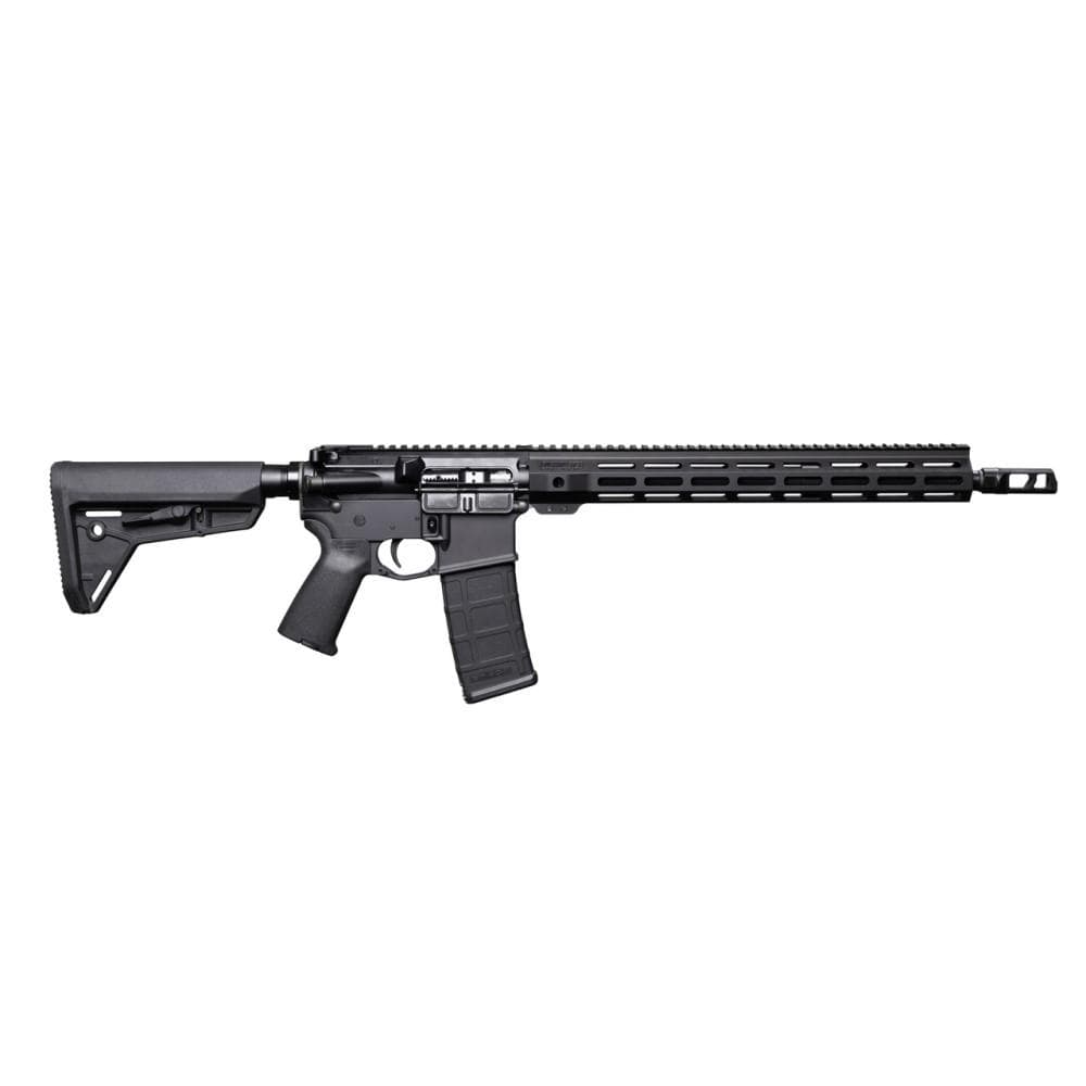 Bushmaster Bravo Zulu AR15 Rifle - Black | 5.56NATO | 16" Barrel | 14" BFI Free Float M-LOK Rail | Thril Buttstock, Pistol Grip & MAG | Snake Charmer Muzzle Brake | DM2S 2 Stage Trigger