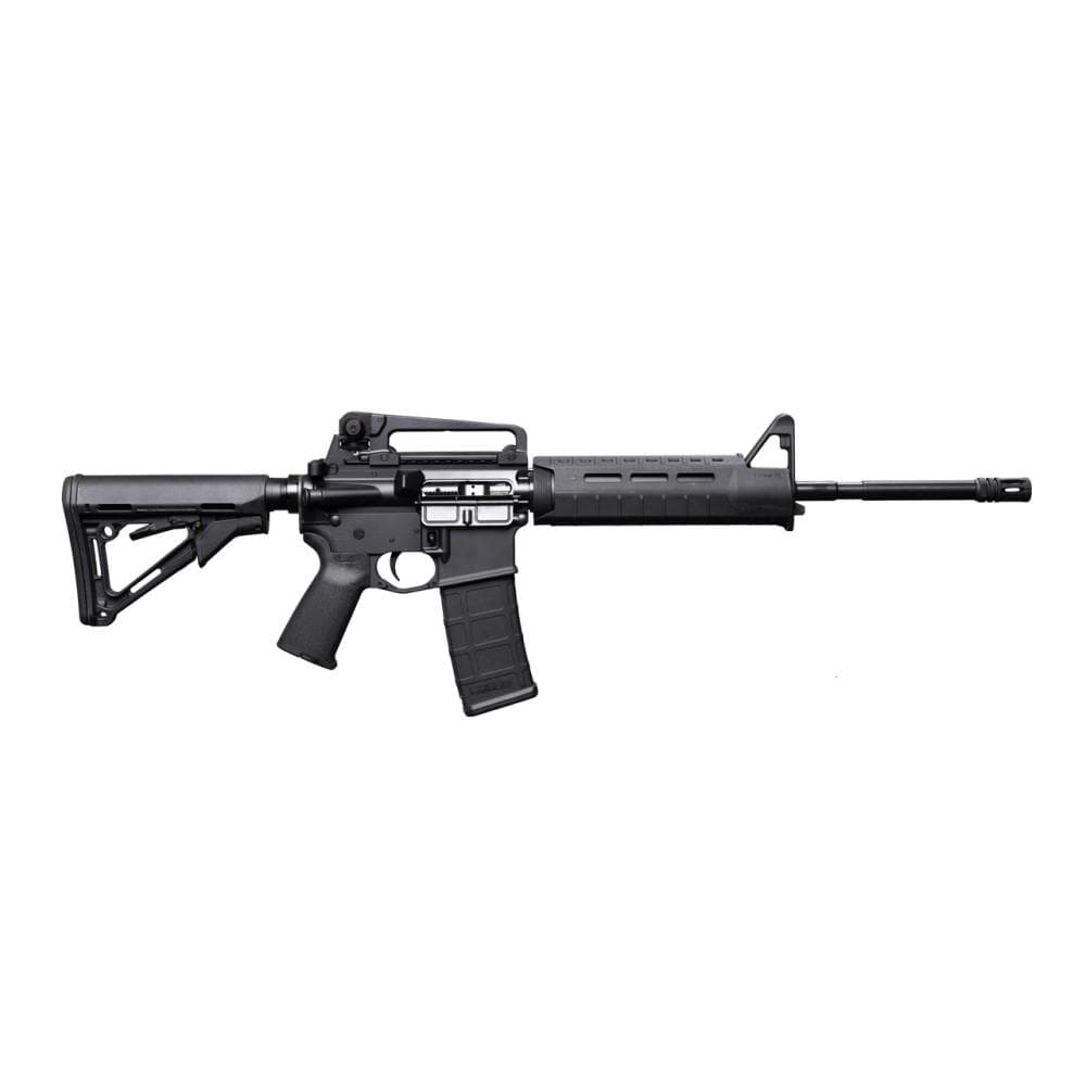 Bushmaster M4 Patrolman's MOE AR15 Rifle - Black | 5.56NATO | 16" Barrel | Magpul MOE Furniture W/ Detachable Carry Handle | A2 Birdcage Flash Hider