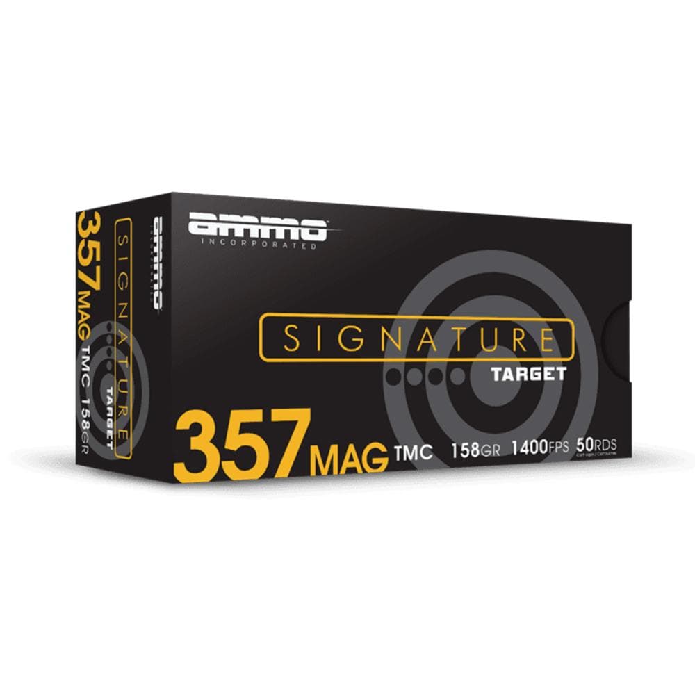 Ammo Inc Signature Handgun Ammunition .357 Rem MAG 158GR TMJ 1400 FPS 50/Ct