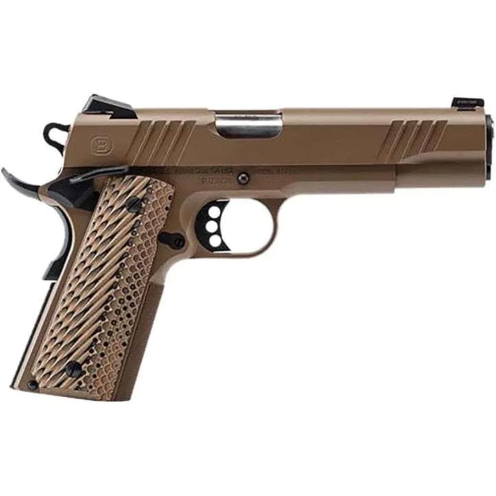 Bersa B1911 Handgun .45 ACP 8RD Magazine 5" Barrel FDE with VZ Grips Night Sight