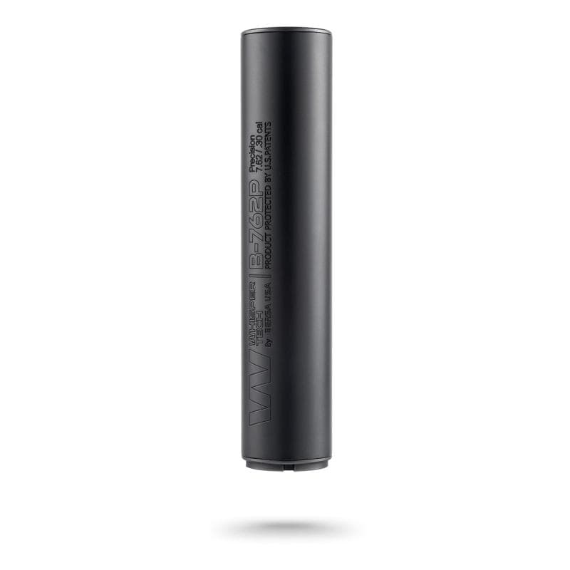 Whispertech B-762P Semi Auto Direct Thread Suppressor 7.62 Aluminum & Stainless Steel 5/8X24 Thread