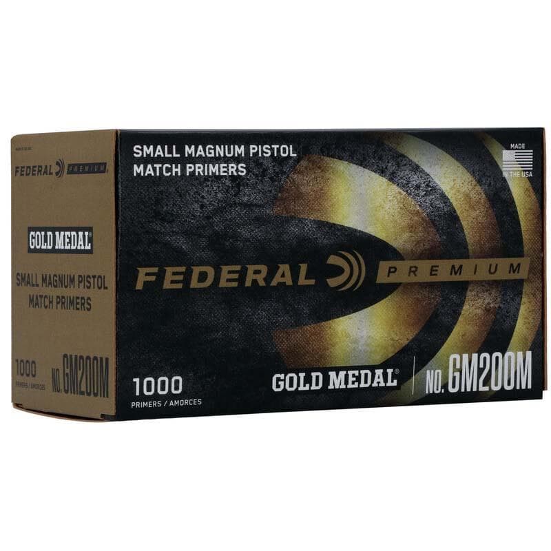 Federal Gold Medal Centerfire Small Magnum Pistol Match Primer .200 Cal 1000/Ct