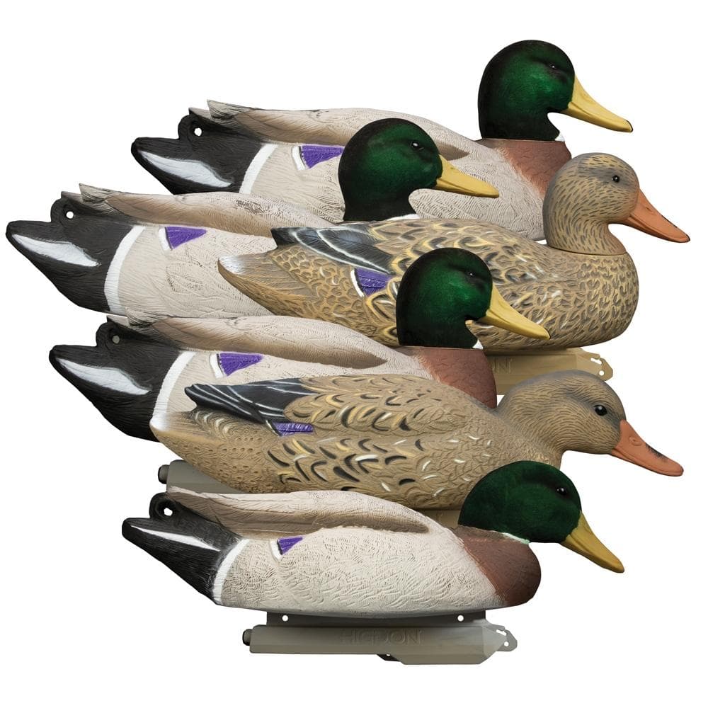 Higdon Outdoors Battleship Mallard Flocked Heads 6/Ct