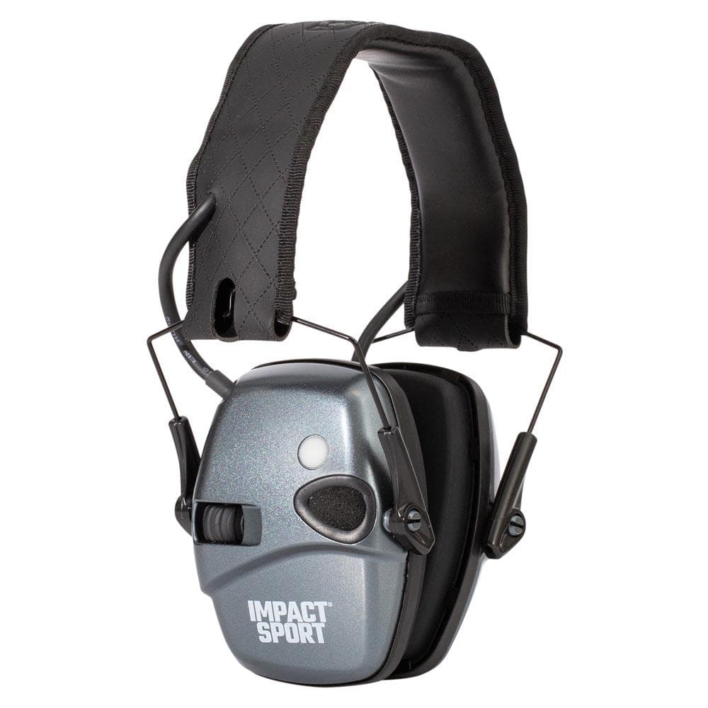 Howard Leight Impact Sport Shooting Electronic Ear Muffs with Bluetooth 21DB Charcoal Grey