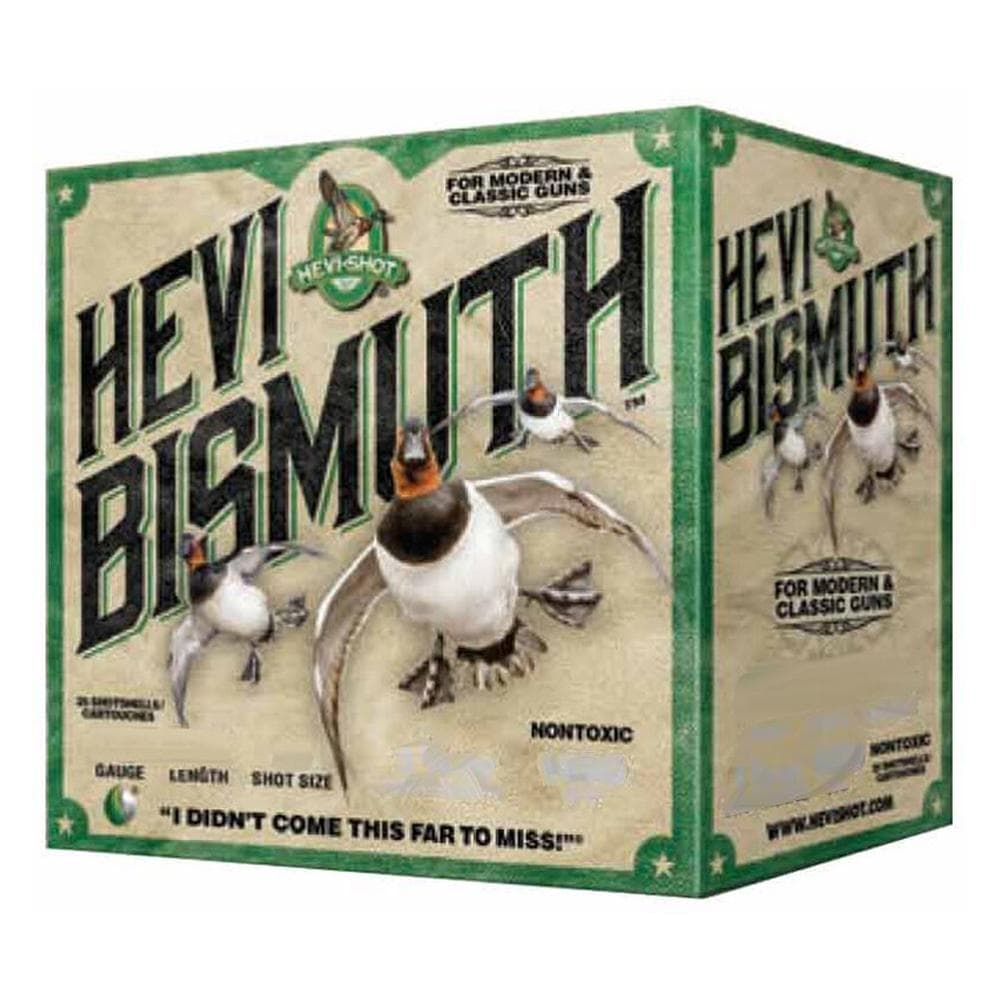 HEVI-Shot HEVI-Bismuth Shotshells 12GA 2-3/4" 1-1/4OZ 1450 FPS #2 25/Ct