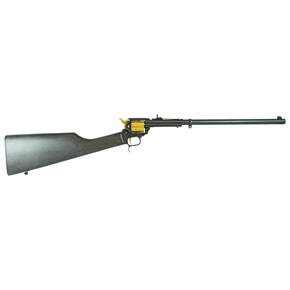 Heritage Rancher Black and Gold Carbine .22 LR 6RD Capacity 16" Barrel Wood Stock