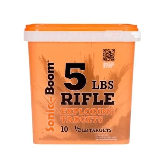 Sonic Boom 1/2 Lb Exploding Rifle Targets 10/Ct Bucket