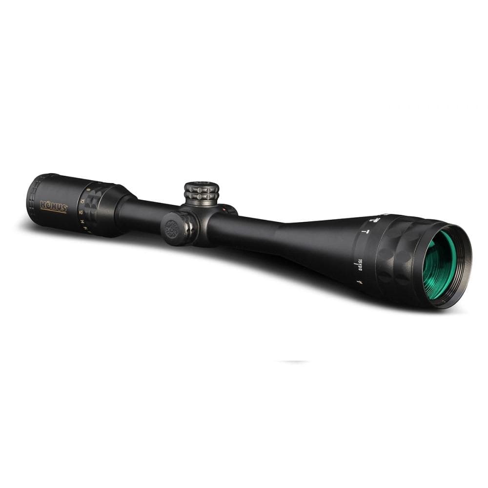 Konuspro Plus 6-24X50MM Rifle Scope Engraved Blue/Red Illum Fine Crosshair Reticle Matte Black
