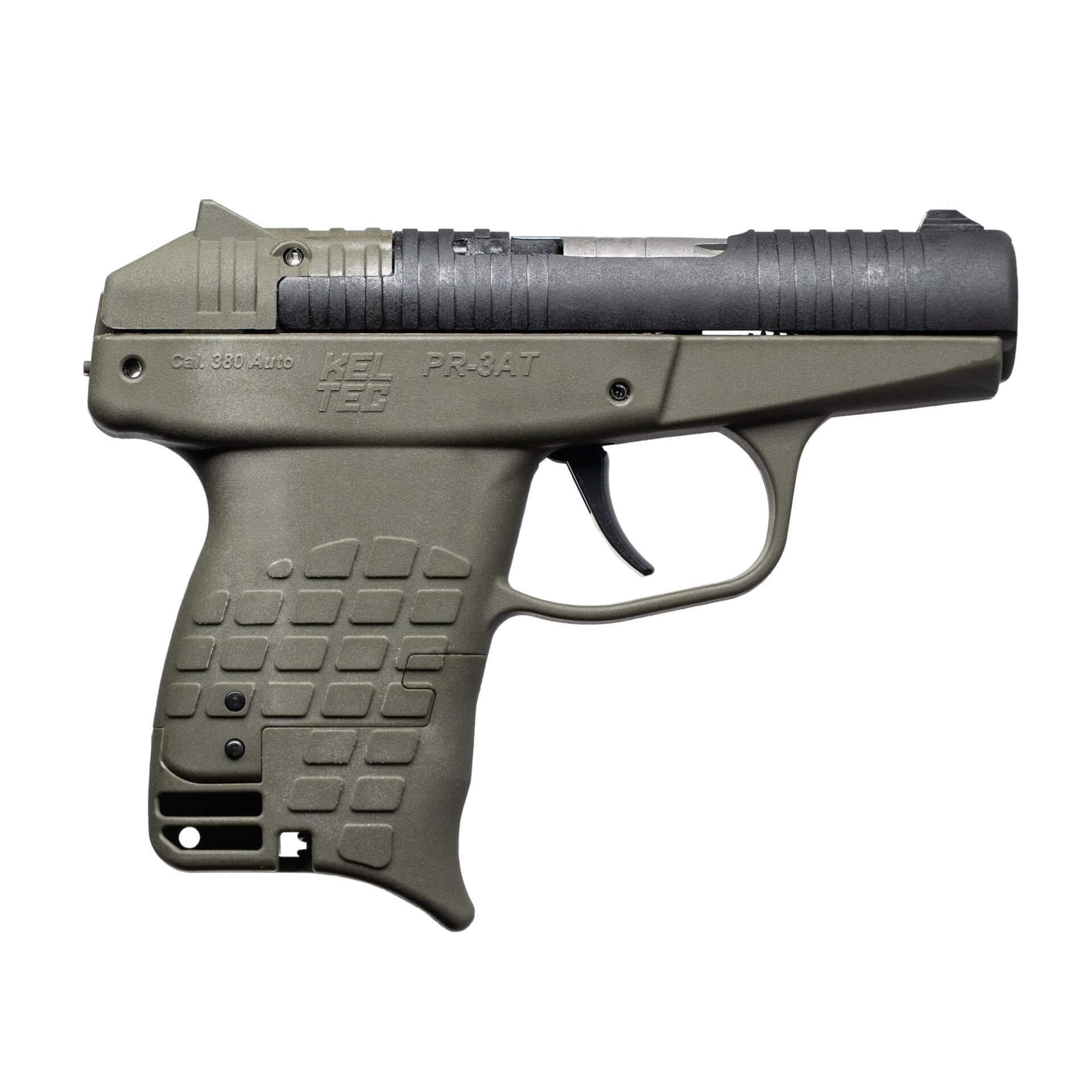 Kel-Tec PR3AT Handgun .380 Auto 10RD Capacity 2.85" Barrel Green Small Grip