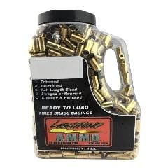 Lightning Ammo Reman. Cleaned & Polished Brass 9MM 500/Ct Jug