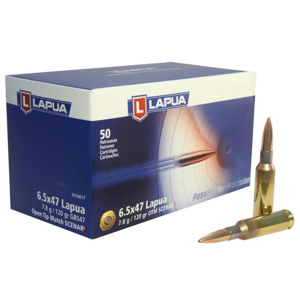 Lapua Scenar-L OTM Rifle Ammo 6.5X47 120 Gr 50/Ct