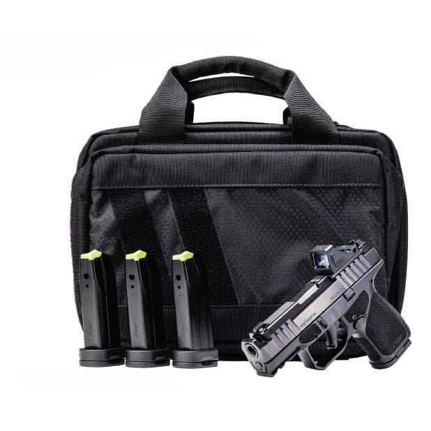 Rost Martin RM1S Comp Handgun Bundle 9MM Luger 12(1)&15(3)rd Magazines 3.6" Barrel Black Viridian Red Dot Pistol