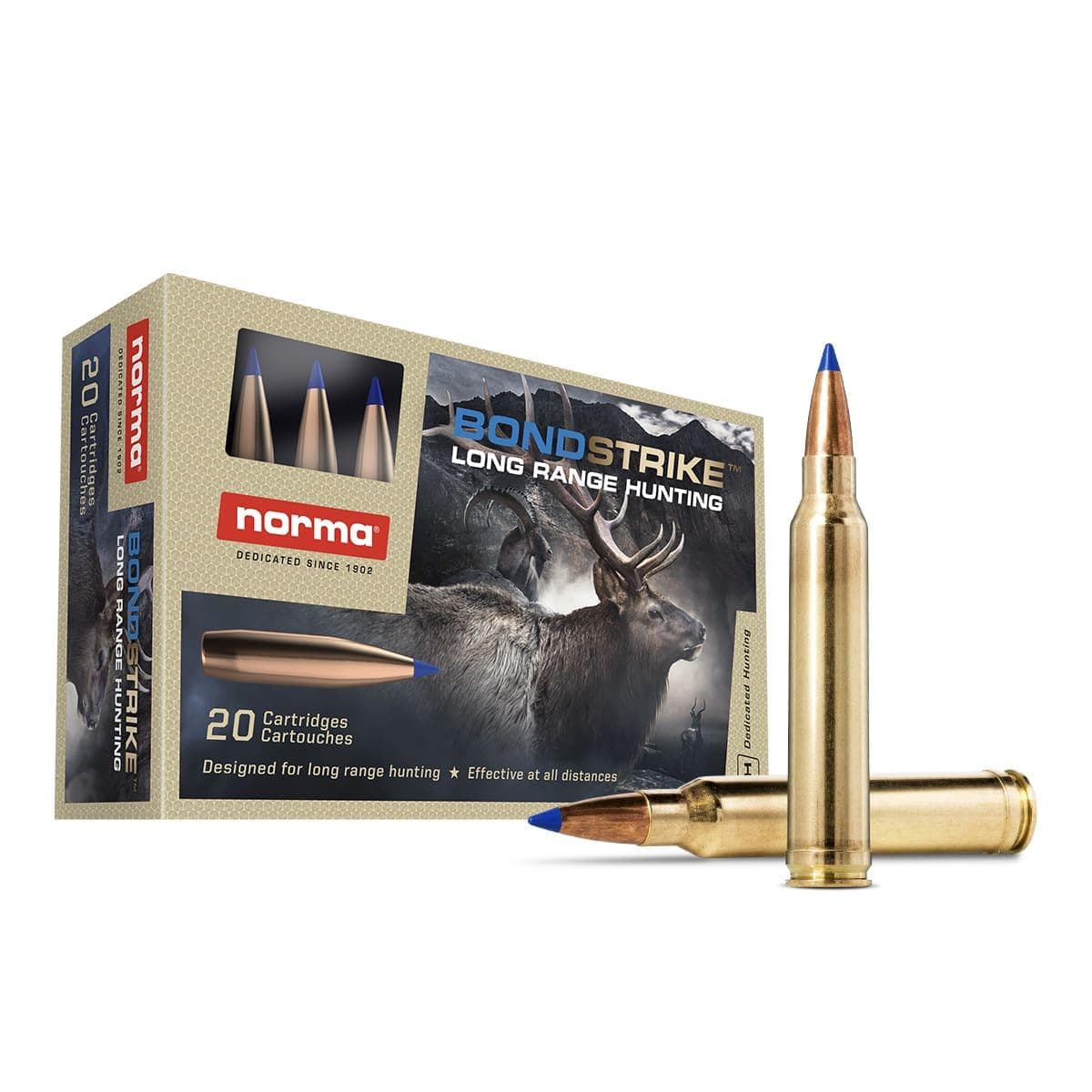 Norma Bondstrike Rifle Ammunition 6.5 Creedmoor 143GR PT 2740 FPS 20/Ct