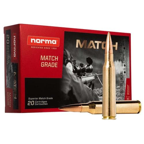 Norma Match King Rifle Ammunition .338 Norma MAG 300GR OTM 2657 FPS 20/Ct
