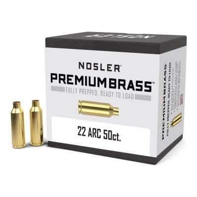 Nosler Unprimed Brass 22 ARC 50/Ct