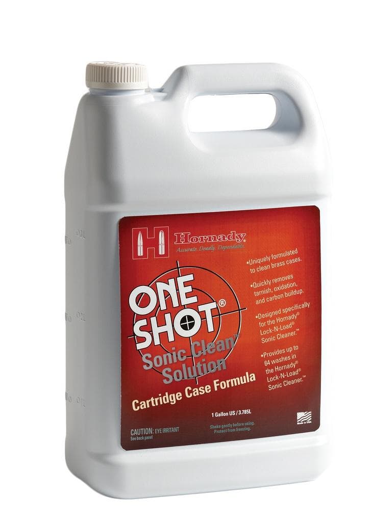 Hornady One Shot Sonic Cleaning Solution - Cartridge Case Formula - 1 Gal