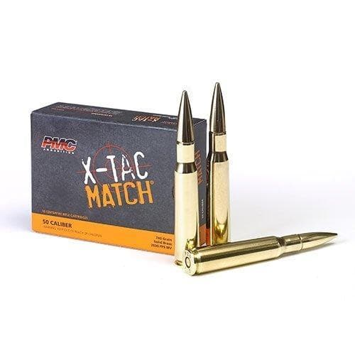 PMC X-TAC Match Rifle Ammunition .50 Cal 740 Gr SLD 2728 FPS 10/Ct