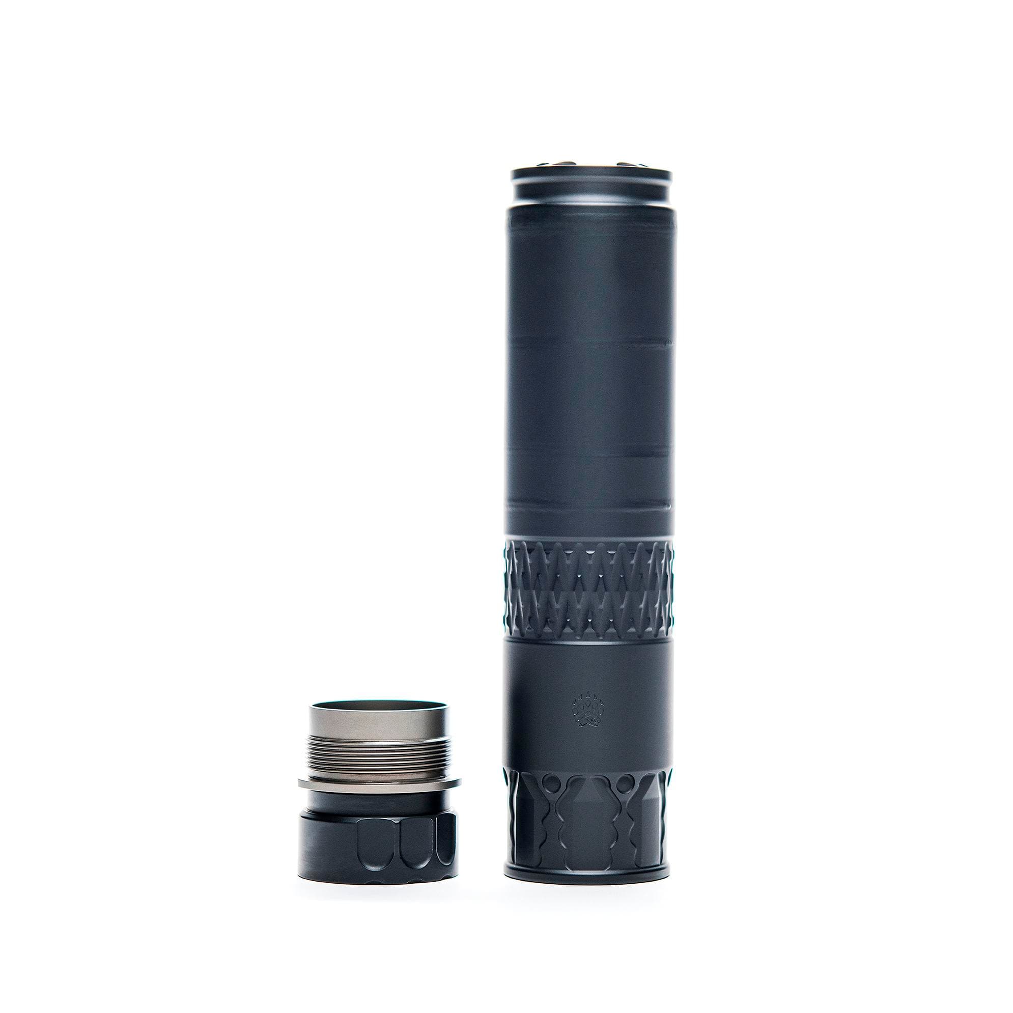 Rugged Alaskan360 Suppressor Adapt Direct Thread- 9MM Luger to .338 Lapua Black