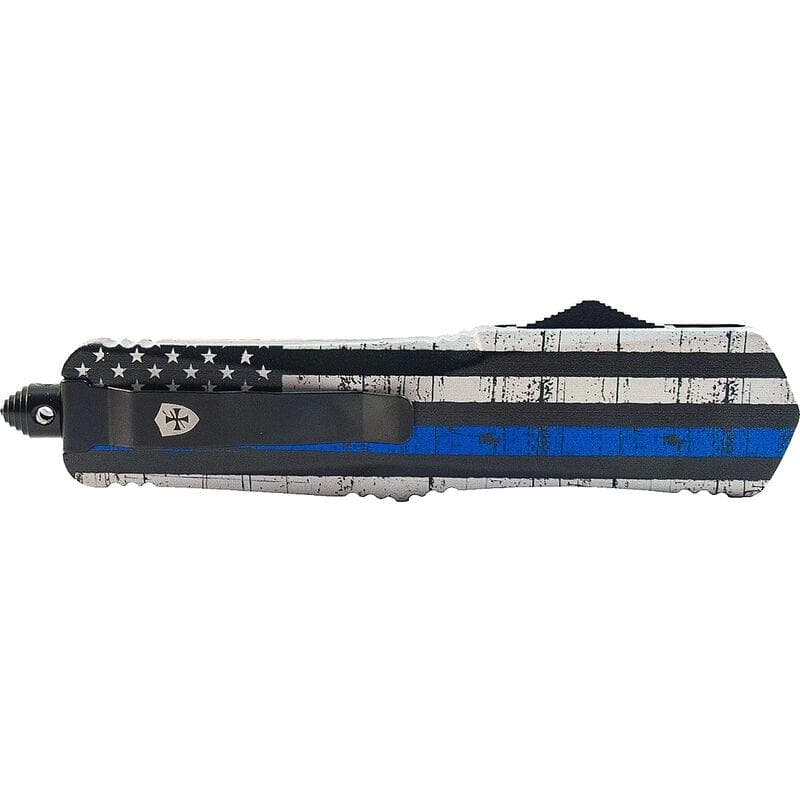 Templar Knife Small Knife 2-3/4" Tanto Blade Back the Blue