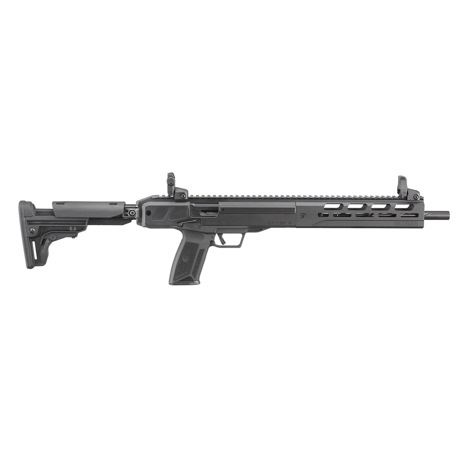 Ruger LC Carbine State Compliant Rifle 5.7X28MM 10RD Magazine 16.25" Barrel Black Fixed Stock MA Compliant