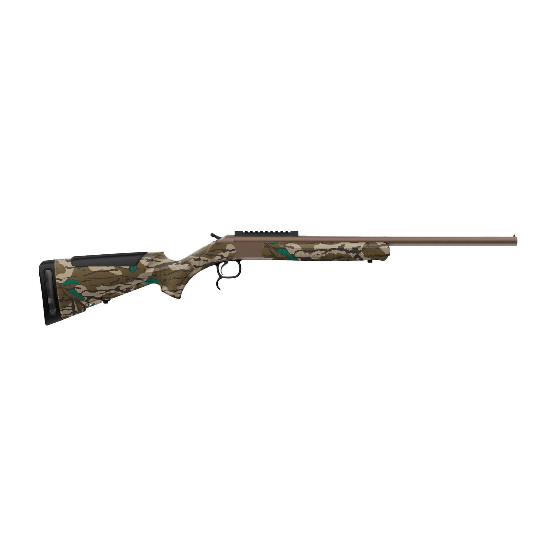 Retay Gamelander Mossy Oak Greenleaf Shotgun 20GA 3" Chamber Single Shot 22" Barrel Bronze Cerakote/Greenleaf Stock