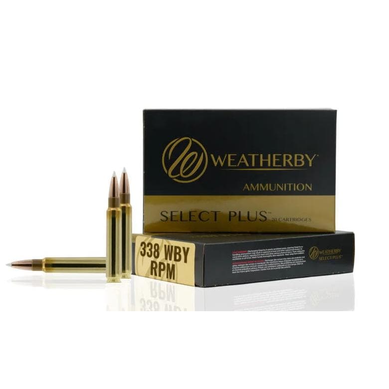 Weatherby Select Plus Barnes TTSX Rifle Ammunition .338 WBY RPM 185GR PT 3100 FPS 20/Ct