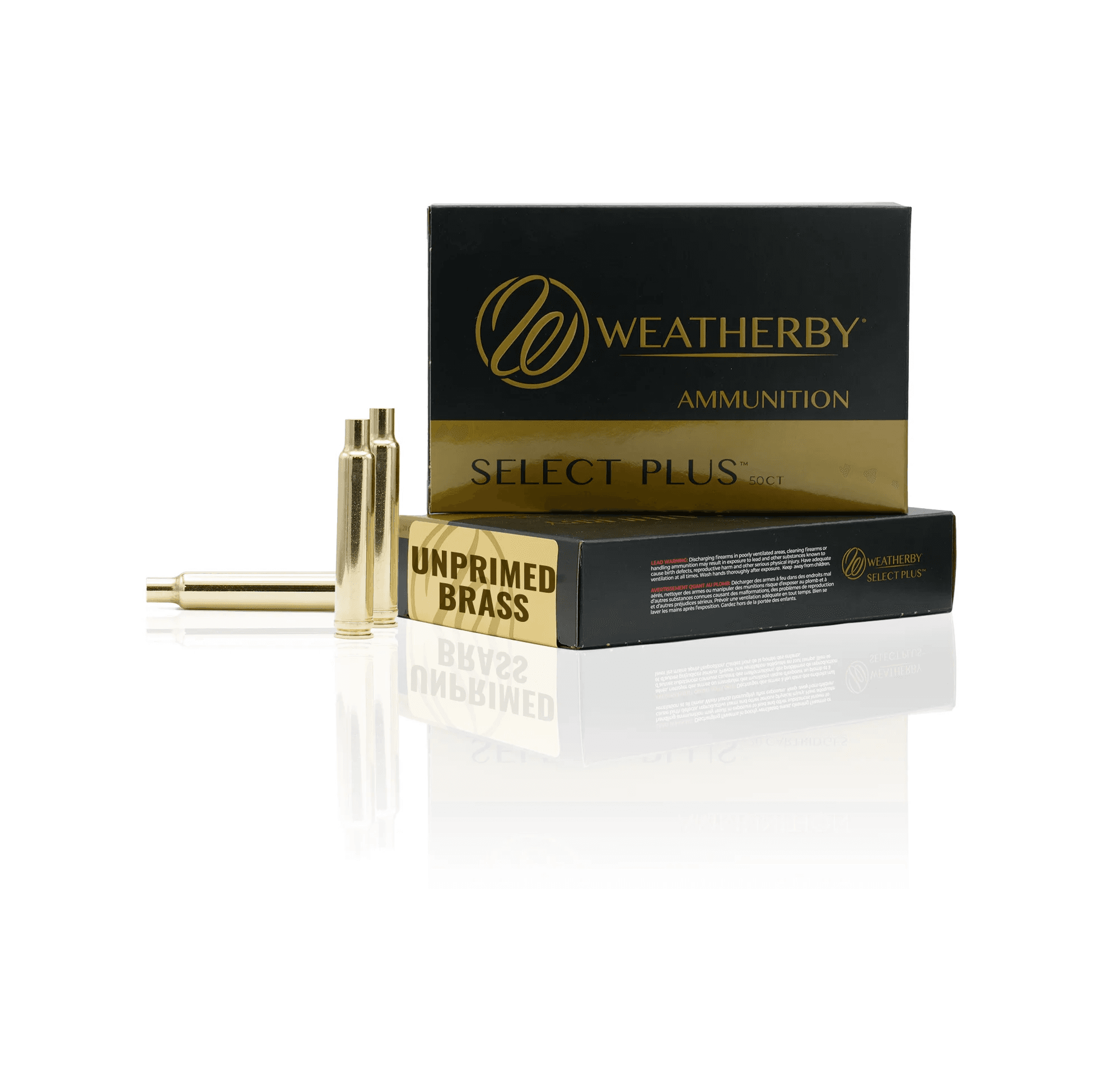 Weatherby Unprimed Brass Rifle Cartridge Cases 300 PRC 50/Ct