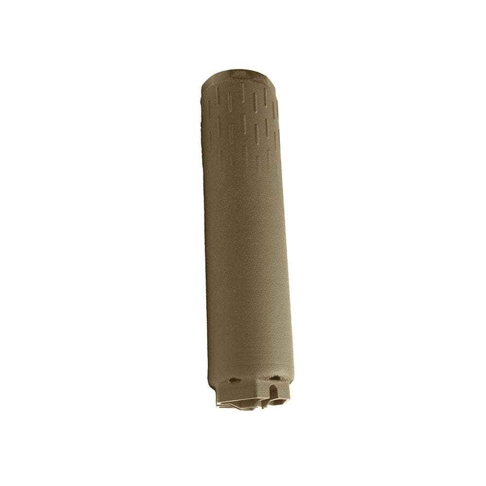 Huxwrx Flow Range 36 Ti Suppressor 9MM Luger Hub QD Adapter FDE