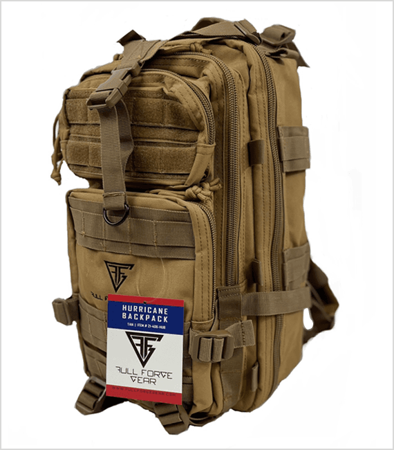 Full Forge Gear Hurricane Tactical Backpack 18X11X11 Tan