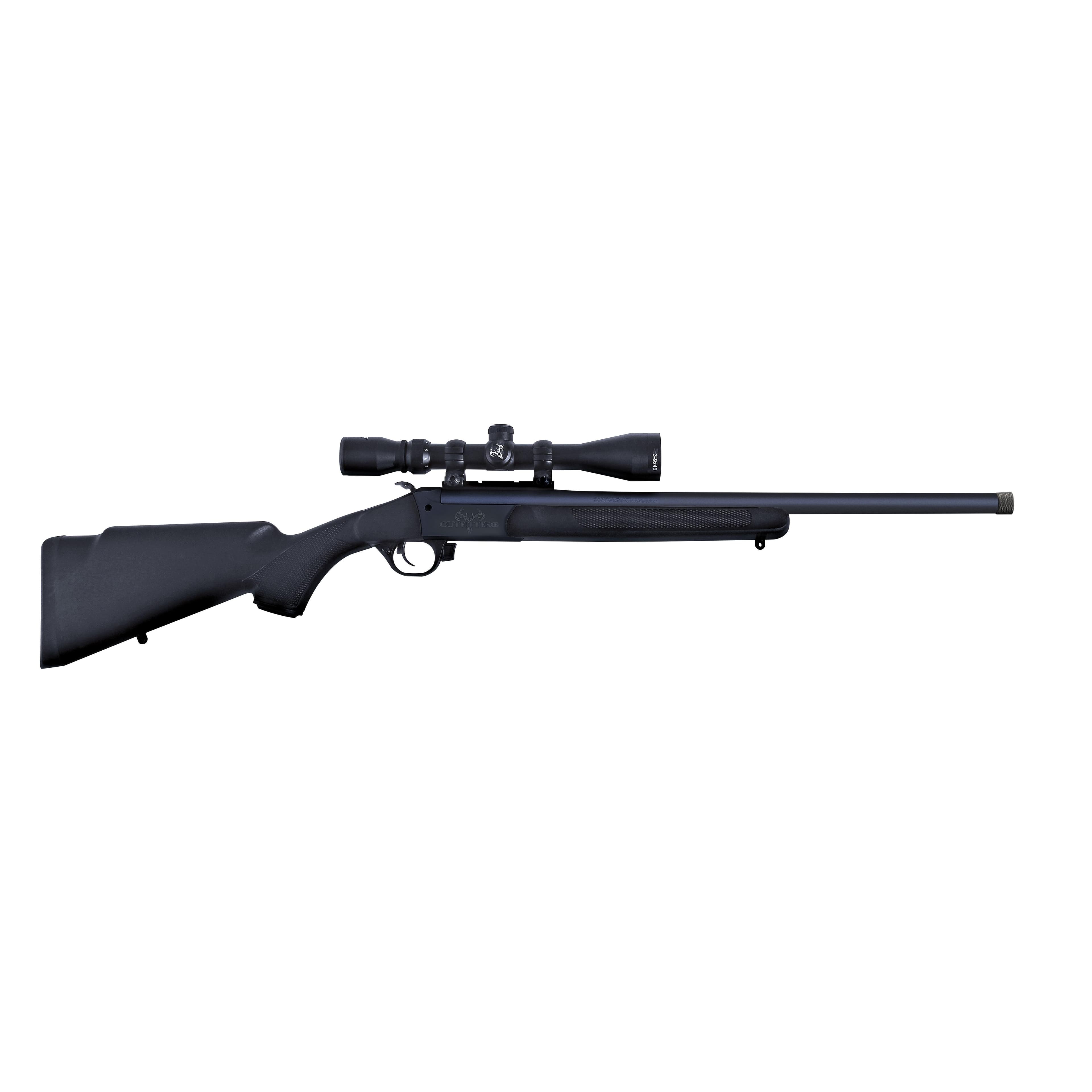 Traditions Outfitter G3 Rifle 350 Legend Single Shot 22" Barrel Synthetic Black Stock Elite XT Trigger 9X40 Duplex Scope