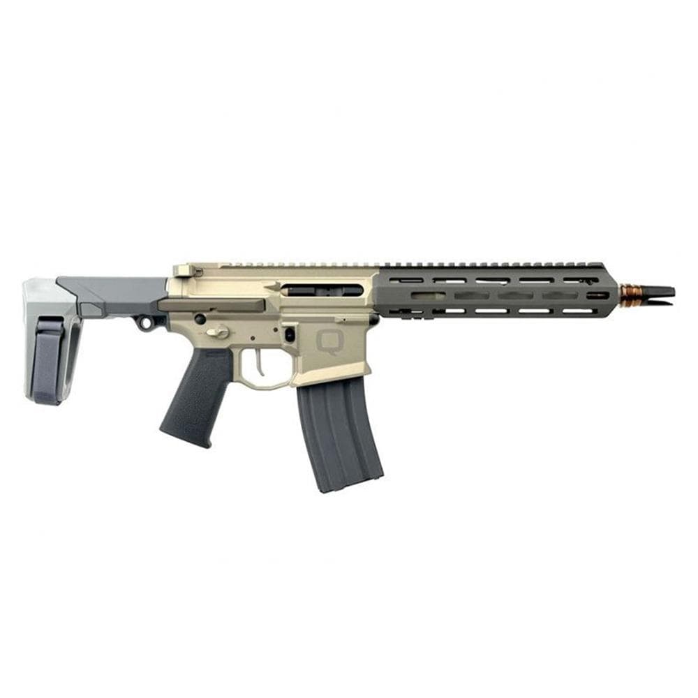 Q Honey Badger Handgun 5.56 NATO 30RD Magazine 10" Threaded Barrel Grey Accents with Brace