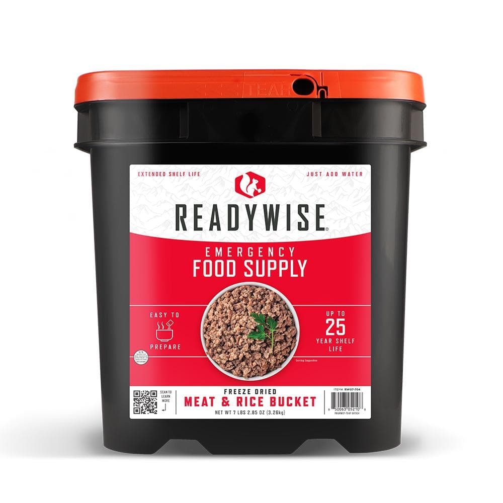 Readywise Freeze Dried Meat & Rice Survival Bucket