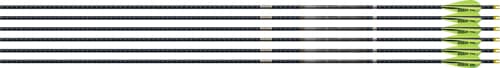 Easton 4MM EMJ Match Grade 340 - 6-PACK W/ 3" AAE Hybrid Vanes