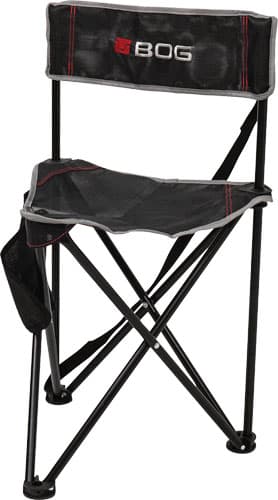BOG Ground Blind Tripod Chair - Black/GREY W/Carry Strap
