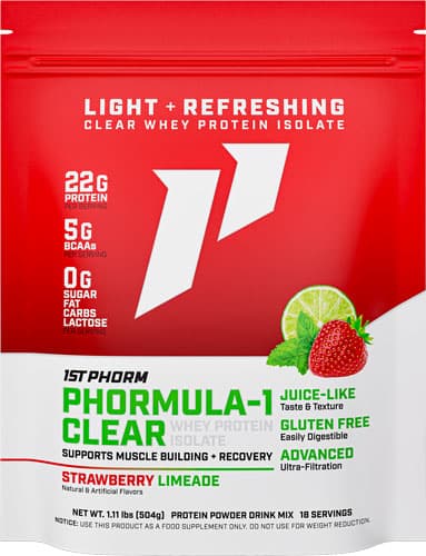 1ST Phorm Phormula 1 Clear - Protein Powder Straw Limeade