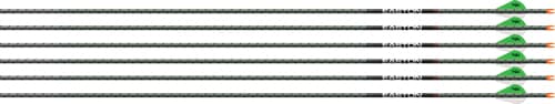 Easton Arrow 5MM FMJ MAX 400 - 2" Blazer HALF-OUT 6PK