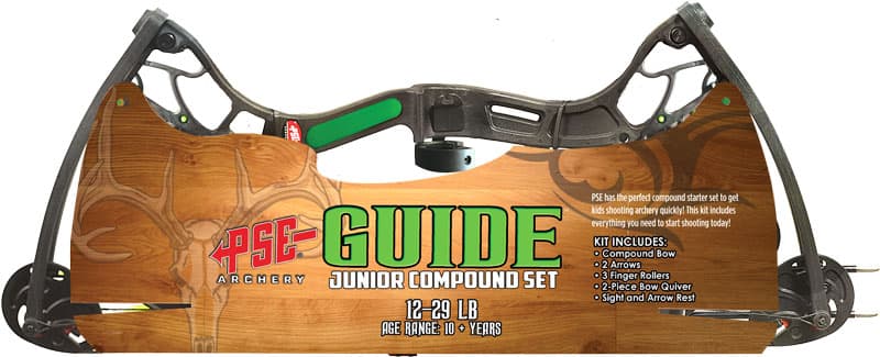 PSE BOW KIT Guide Compound - Youth 12-29# Black AGES 10+