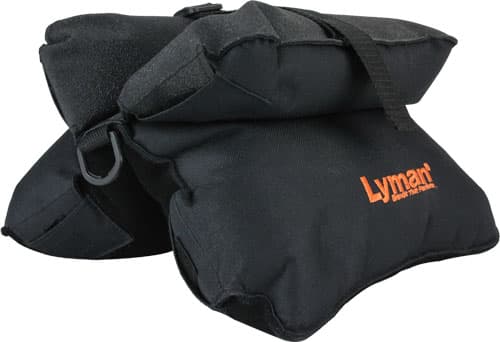 Lyman Match Bench Shooting BAG - Filled Black Nylon/Suede