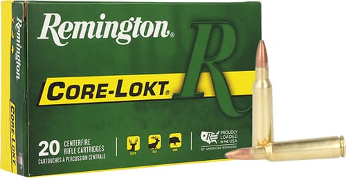 Remington Core-Lokt Rifle Ammunition .257 Roberts +P 117 Gr SP 2650 FPS 20/Ct