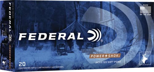 Federal Power-Shok Rifle Ammunition .300 AAC Blackout 150 Gr SP 1900 FPS 20/Ct