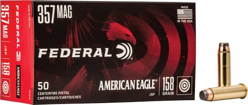 American Eagle Handgun Ammunition .357 MAG 158 Gr JSP 1240 FPS 50/Rd