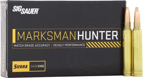 SIG Sauer Marksman Hunter Gameking Rifle Ammunition .300 Win MAG 165GR HPBT 3120 FPS 20/Ct
