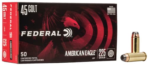 American Eagle Handgun Ammunition .45 Colt 225 Gr JSP 860 FPS 50/Ct