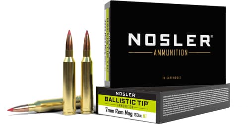 Nosler BT 7MM REM MAG 160GR - Ballistic TIP 20RD 10BX/CS