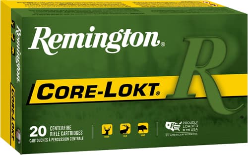 Remington Core-Lokt Rifle Ammunition .30-06 Sprg 150 Gr PSP 2910 FPS 20/Ct