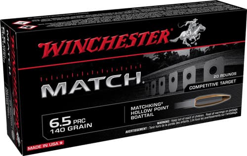 Winchester Match Rifle Ammunition 6.5 PRC 140 Gr. BTHP 3030 FPS 20/Ct