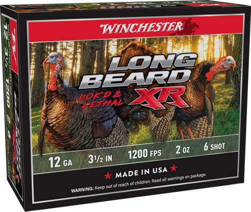 Winchester Long Beard XR Shotshells 12 Ga 3-1/2" 2 Oz #6 1200 FPS 10/Ct