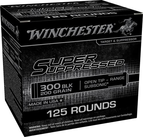 Winchester Suppressed 300 AAC - 200GR FMJ 125RD 6BX/CS